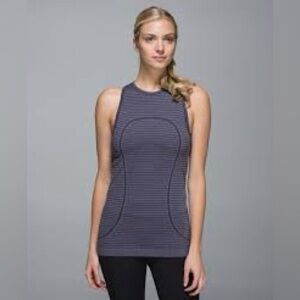 Lululemon Swiftly High Neck tank 
Heathered Grape